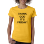 Marškinėliai Thank god it's Friday Marškinėliai Thank god it's Friday